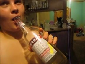 Wife Swallows Piss & Enjoy It, Whole Bottle of Piss From Husband Dick