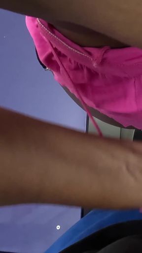 Handjob Cumshot & Fingering in Public Train - Africa Woman Touch My Dick While Grinding on Her Wide Hips