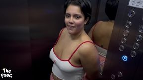 I Met Her In The Elevator, Trying Out The Neighbors New Girlfriend Before He Got Home From Work!