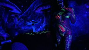 Dancing in Black Light Body Paint