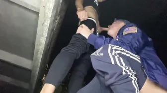 Russian muscle hunks bareback fuck in public outdoor spots all night