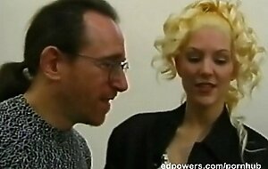 Beautiful blonde Alexandria Clear in a steamy threesome hardcore