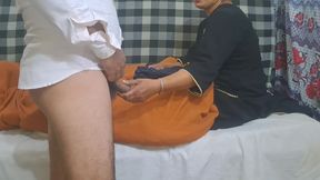 Black Suit Bhabi Teases Her Dever Playful Desi Roleplay