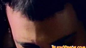 Lean mustached dude Anthony Lee receives oral & ass pumping hammering