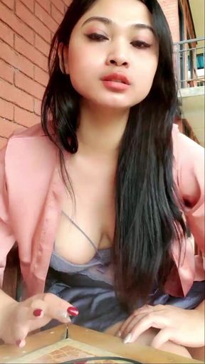Key moment from &quot;Naughty whore masturbate until orgasm outdoor, public sex&quot;