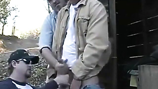 Dads Public Hand job Gang Sesh Outside