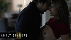 Argument with stepdad, ends in him fucking Laney Grey