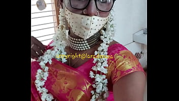 Indian crossdresser model Lara D&#039_Souza saree video3