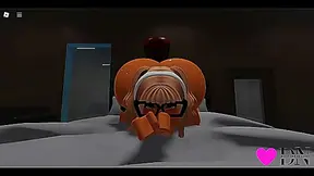 Blonde Roblox Beauty Rides Huge Dick in Wild Hentai Sex Party