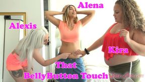 Alena: That Belly Button Touch With Alexis And Kira [HD]