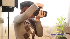 Lesbian models play with camera and each other's dripping pussies