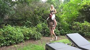 Shoulder Ride in My Private Garden - 1 - MP4 (HD)