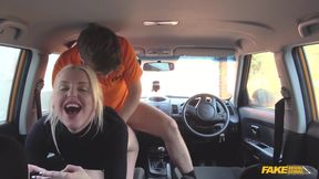 Fake Driving School - Naughty Student Driver Lexi Lou Deepthroats Instructor Ryan, Gets Fucks Hard Until She Squirts &amp; Cums
