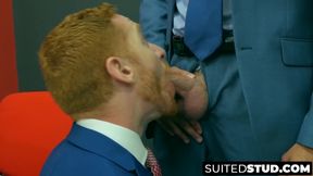 Suited Welcum Leander and Shane Jackson anal fucking hard