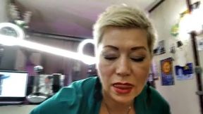 33 min of total worship of a mature bitch to her Husband's Dick, only pov blowjob close-up non-stop!
