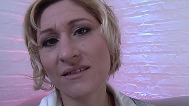 German MILF Housewife Puts Clothespins on Her Clit and Masturbates with a Dildo