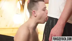 Funsizefuck - Funsize Twink A.k.a Gets His Tiny Mouth Stretched Out By Before Austin Spreads His Other Hole For A Fucking Huge Pole! 8 Min - Austin Ryan, Big Ryan And Ryan Austin