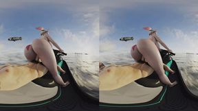 Harley Quinn and her big cocked Jet Ski mate in wet reverse cowgirl POV
