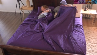 Stepson sneaks into stepmom's bed and surprise fucks her in the butt while dad is in the shower