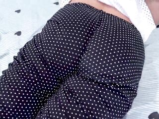 Older stepmom in her pajamas acceded to have anal sex with her stepson when this chab inserted his jock into her