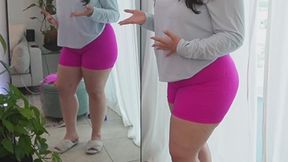 JOI Mean Older StepSis lets you jerk off onto her huge tits