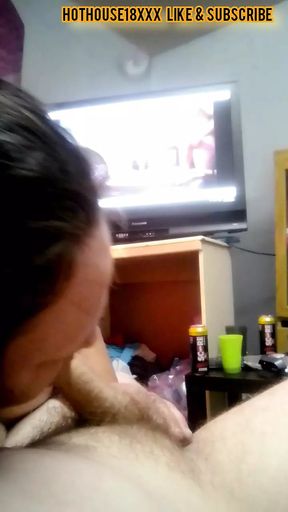 Fucking my fat filthy wife while watching video of me fucking tight petite teen step daughter &amp; cum in her fat pussy free video