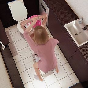 Yaoi - Two Femboys Fucking in a Public Toilet