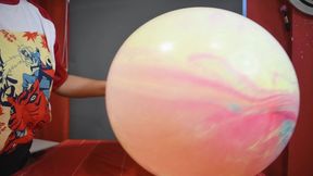 Squish and Fisting Big 24 Marbled Balloon - Bunny Looner