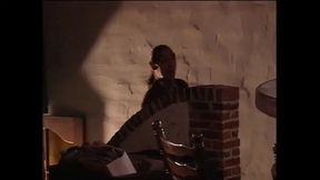 Horny Wife with Hairy Pussy Ass Fucked and Cummed in Mouth by Two Big Cocks