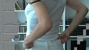 Fabulous solo with me stripping and fingering my pussy