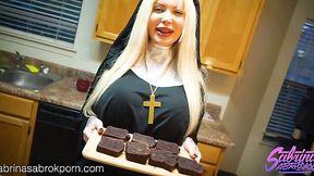 Horny Nun Sabrina Sabrok Gets Fucked on Halloween