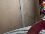 Masterbating nervously don’t want to get caught