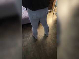Large Dressed Booty Hotdogging Spunk fountain