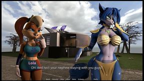 please fur my wife [ ntr hentai game pornplay ] ep.1 krystal is cheating on fox with tails in the back alley