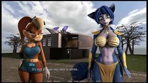 please fur my wife [ ntr hentai game pornplay ] ep.1 krystal is cheating on fox with tails in the back alley