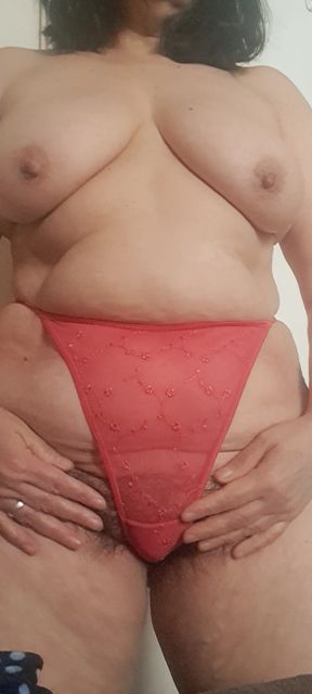 Stepmother Seduces in Red Panties