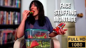 Face stuffing montage