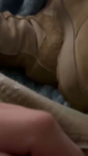 US Army soldier Jerking off in uniform and showing off his boots   Clip 1