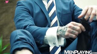 Gigolo Gustavo Cruz raw destroys submissive businessman Scott Carter