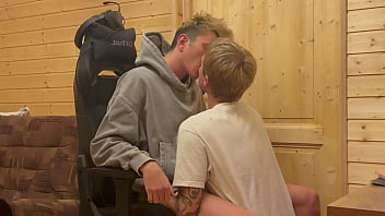 Full video, a guy with a big dick fucks a twink'_s tight ass while his boyfriend relaxes