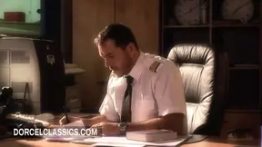 Two stewardesses and a lucky pilot in a steamy foursome