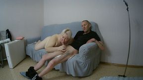 Mother-in-law Gently Fucks My Dick with Her Mouth Until I Cum