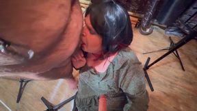 Part 4:- Punishment session for Stephanie for not sucking enough cock with Domina Satana and Lanista Bear.