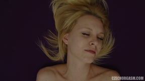 Blonde Czech Girl Plays with Pussy