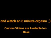 Daddy Jerks off for 50 minutes & has an 8 minute orgasm. Talks Dirty & wants to cum in your Pussy ;)