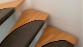 Hot stepmom in leather outfit cum twice from stepson'_s cock