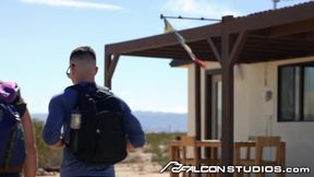 FalconStudios - Tristan Hunter's Cock Goes Pendulum When He Rides Hunk Outdoors