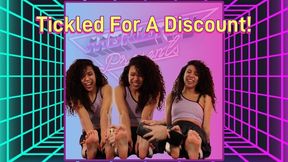 Tickled For A Discount! - Spontaneous Foot Tickling!