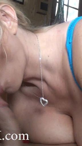 Busty Blonde Karen Fisher Fucks with Carey Riley Watching!