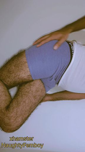 Skinny Femboy doing dance like club stripper in sexy mode  and showing sexy dick